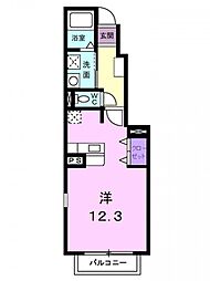 クレメント・エヌB ワンルームの間取図画像