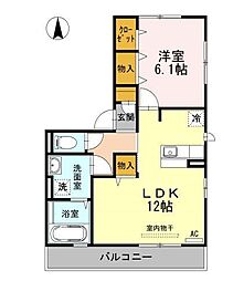 EnSoleilAmn 1LDKの間取図画像