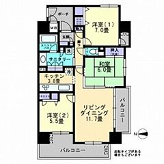 物件の間取り