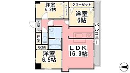 ルナピエーノ 3LDKの間取図画像