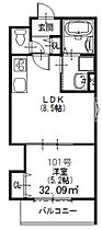 ソレイユ照ヶ丘  ｜ 大阪府大阪市東住吉区照ケ丘矢田2丁目8-4（賃貸アパート1LDK・1階・32.09㎡） その2