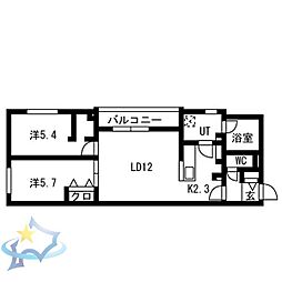 間取図画像 2LDK