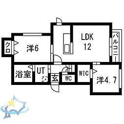 間取図画像 2LDK