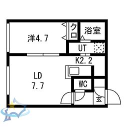間取図画像 1LDK