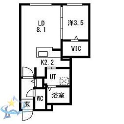 間取図画像 1LDK