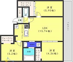 ステージ裏参道 3LDKの間取図画像