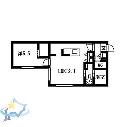 間取図画像 1LDK