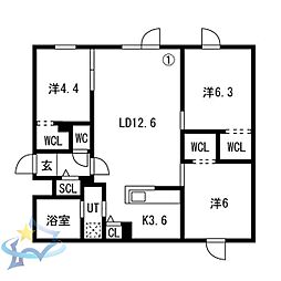 間取図画像 3LDK