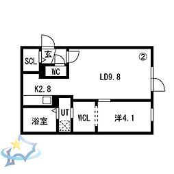 間取図画像 1LDK