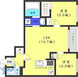 間取図画像 2LDK