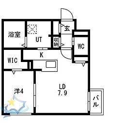 間取図画像 1LDK