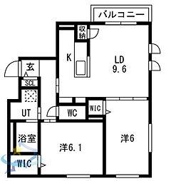間取図画像 2LDK