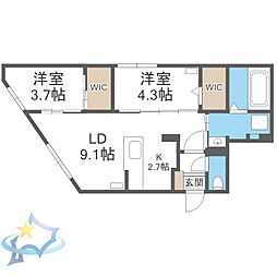 間取図画像 2LDK