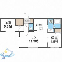 間取図画像 2LDK