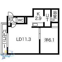 JR函館本線 発寒駅 徒歩12分 4階/-