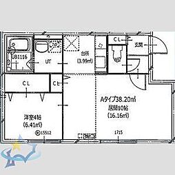 間取図画像 1LDK