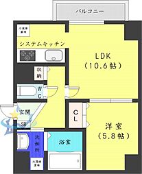 ハイムエルデZW 1LDKの間取図画像