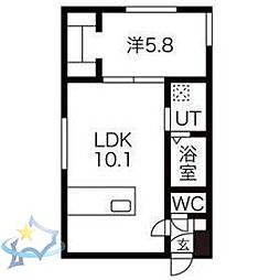 間取図画像 1LDK