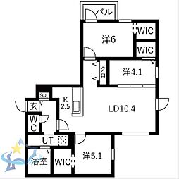 間取図画像 3LDK