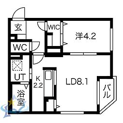 プレミアエグゼクティブ2 1LDKの間取図画像