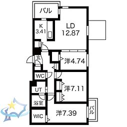 札幌市営東西線 西28丁目駅 徒歩15分 4階/-