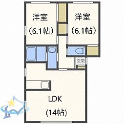 札幌市営東西線 宮の沢駅 徒歩13分 2階/-