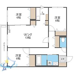 ZABO HILLS TOYOHIRA EAST・WEST 3LDKの間取図画像