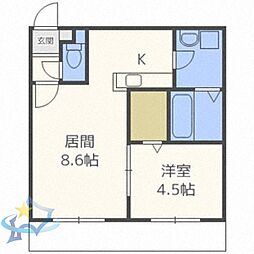 ANGEROSE 1LDKの間取図画像