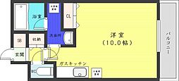 セントポーリアスウィート ワンルームの間取図画像