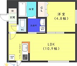 GDream 1LDKの間取図画像