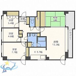 ドミール南17条 4LDKの間取図画像