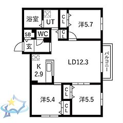物件の間取り