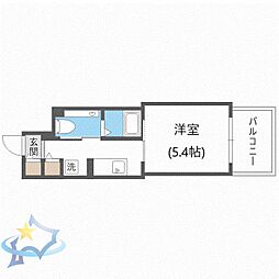 レジディア南一条 1Kの間取図画像