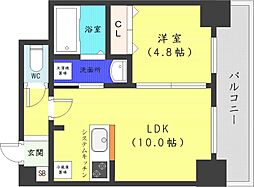 サンコート表参道 1LDKの間取図画像