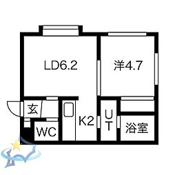 札幌市営東西線 宮の沢駅 徒歩9分 2階/-