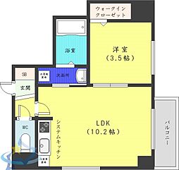 レガロ札幌ステーション 1LDKの間取図画像