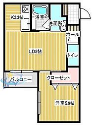 札幌市中央区北三条東7丁目マンション 1LDKの間取図画像