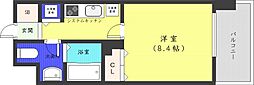 RESIDIAKITA-SANJO 1Kの間取図画像