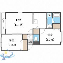 JR学園都市線 八軒駅 徒歩8分 1階/-