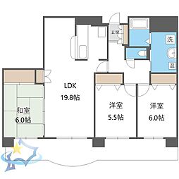 CasaPalasion山の手 3LDKの間取図画像