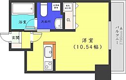 レシディア大通り西 ワンルームの間取図画像