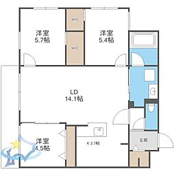 間取図画像 3LDK