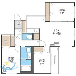 間取図画像 3LDK