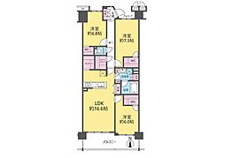 ザ・ウインベル中央公園 3LDKの間取図画像