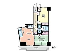 ライオンズガーデン川口 2LDKの間取図画像