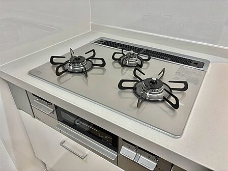 三口ガスコンロでお料理が一気にはかどりそう
