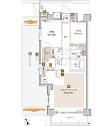 サンリヤン練馬北町 2LDKの間取図画像