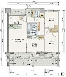 シティテラス杉並方南町S 3LDKの間取図画像
