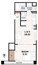 ホワイトレヂデンス 1LDKの間取図画像