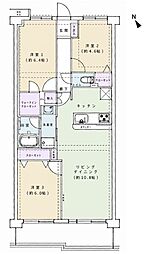 モアコート志木 3LDKの間取図画像